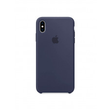 Cover for iPhone Xs - Apple Silicone Case, Midnight Blue